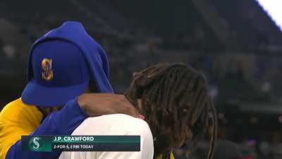 [Highlight] JP Crawford can't hold back his tears as he talks about what having Kyle Seager as a teammate means to him.