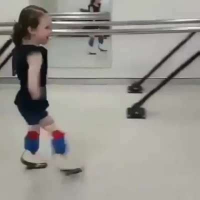 Little girl overcoming the odds to re learn how to walk