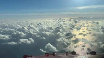 Beautiful approach and captain&rsquo;s landing at Funchal Madeira, Portugal LPMA. B737-800