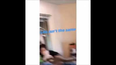 X getting his hair braided. I never seen this before so I thought I&rsquo;d share it