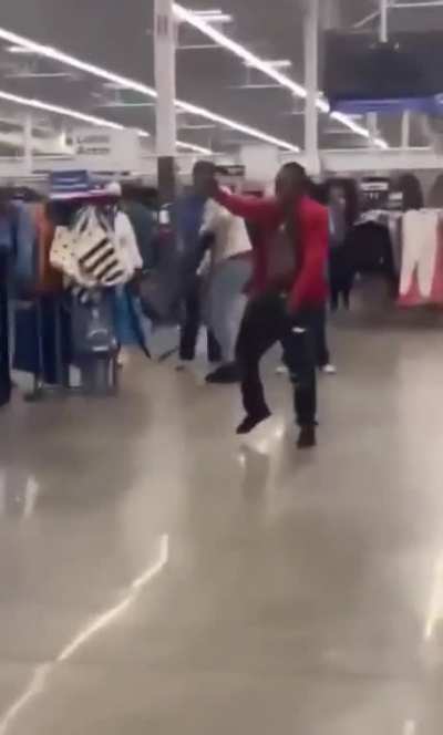 Man wielding a knife in Walmart subdued by customers