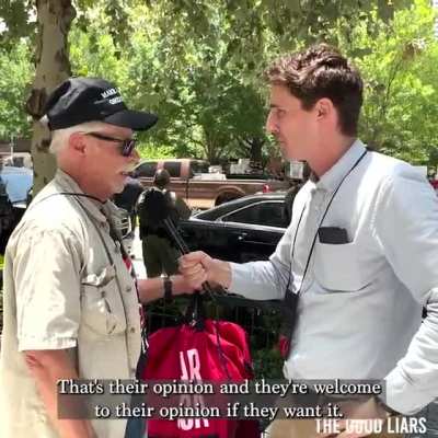 The Good Liars asked a guy in confederate flag shirt if he was pro or anti-slavery.