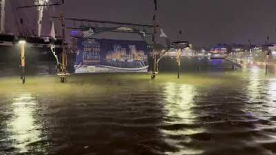 Flooding in Baltimore&rsquo;s Inner Harbor