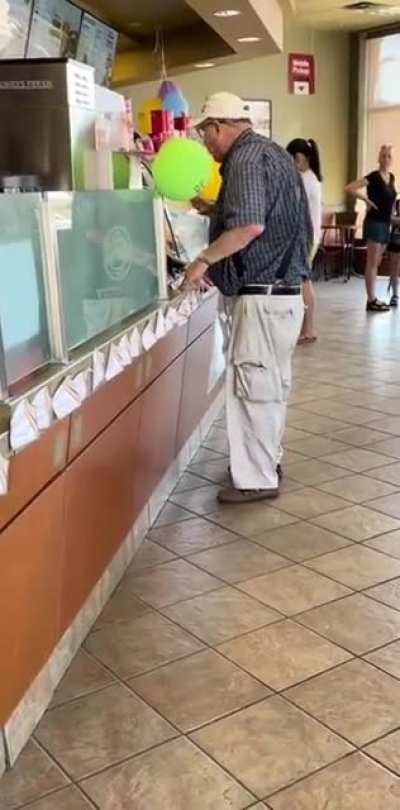 He wants service