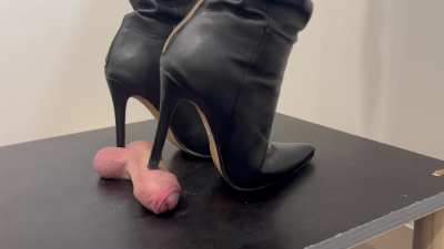 Who's ready for some fun with thigh high leather boots?