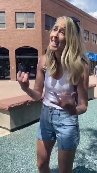 Karen followed me out of CIRA to continue harassing me for asking her son not to pull back the curtains to the dressing room (he did it to me when I was half naked). Her husband and family then charge up and assault my husband I front of our sons. Karen a