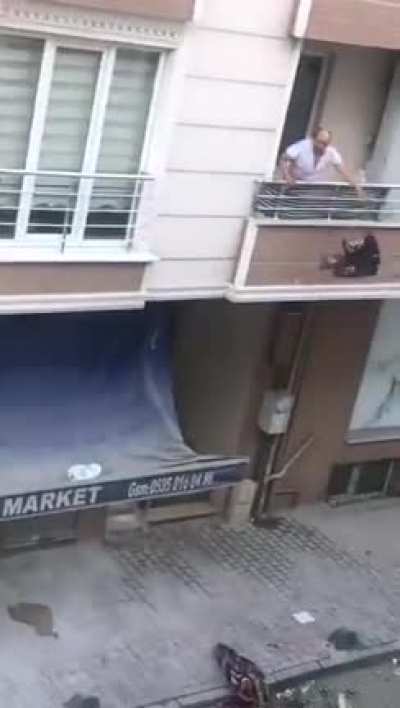 Throwing stuff from balcony