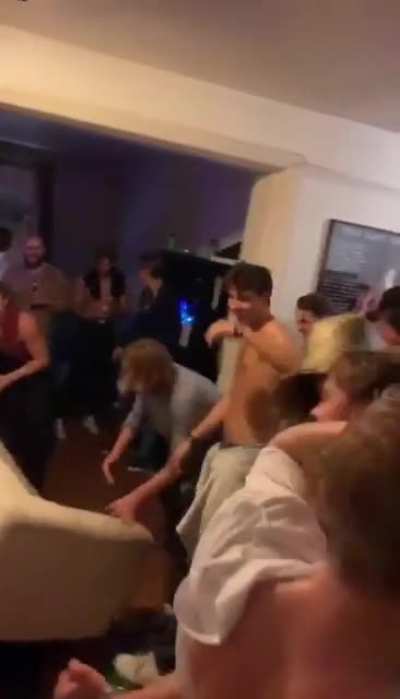 Can't even count the times the couch almost knocked someone over