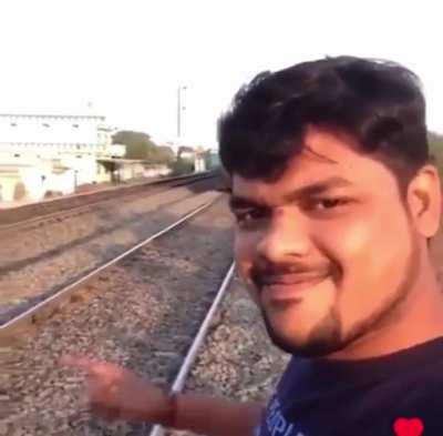 Get off from the bloody tracks!