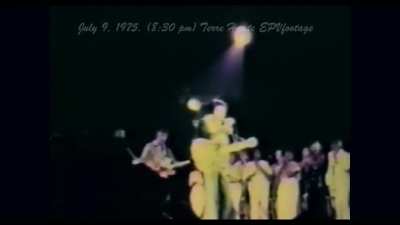 Elvis performing in Johnson City, March 18 1976. Shot by superfan John Herman