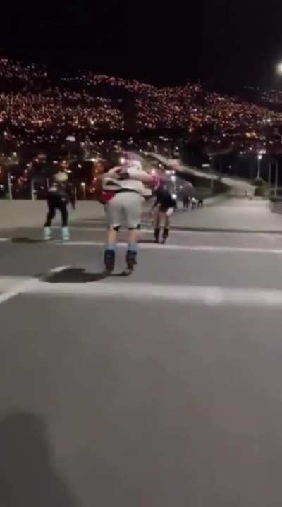 Skate Or Die, On The Highway In Medell&iacute;n, Colombia.