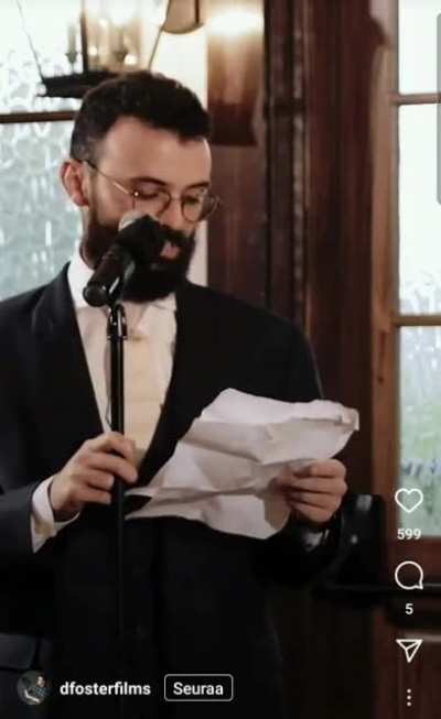 Bestman gives a speech