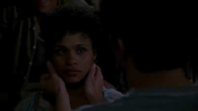 Cindy McGee Verbal As She Teaches Gretchen Palmer, Debra Varnado, Tracy Silver, Monique Cintron, and Tamara Mark How To Defend Themselves, Then She and Tracy Silver Kick Two Men in the Balls in Fast Forward (1985)