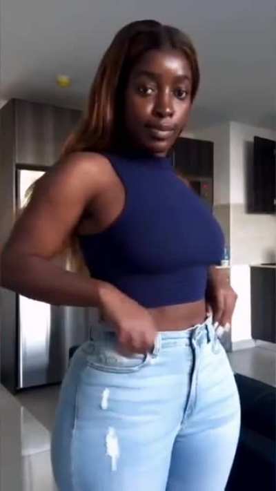 Dark skinned beauty