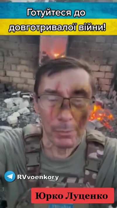 Ru pov: ex-Prosecutor General of Ukraine Hero" Yuriy Lutsenko posted video against the background of the sounds of a firefight