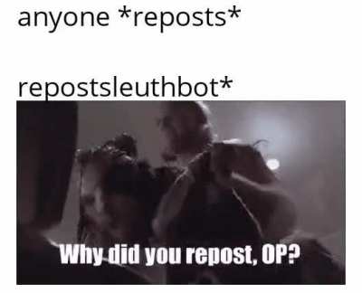 Why did you repost