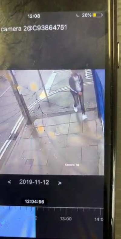 Here&rsquo;s a clip of me slipping outside a chip shop filled with people.