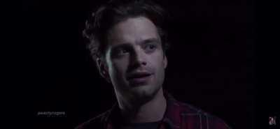 Sebastian Stan trying time keep his cool