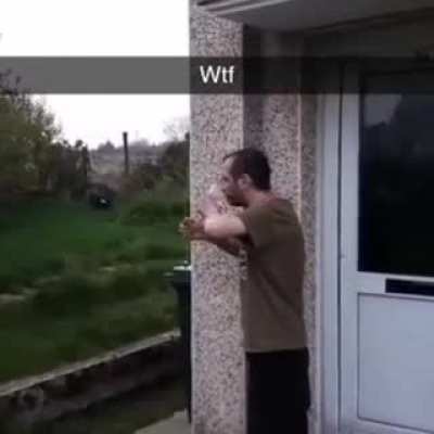 Guy thinks he can be a dragon