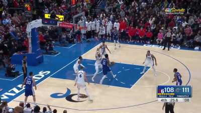 [Highlight] Deni Avdija gets the clutch defensive stop on Embiid who hangs his head