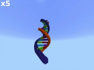 I had a school assignment to make a DNA model, and decided to do it in Minecraft Bedrock Edition, using command blocks! Hope you like it, it&rsquo;s by far the toughest command block creation I&rsquo;ve made.