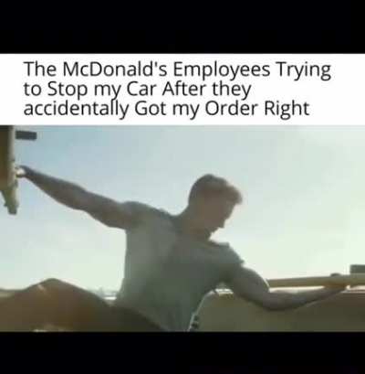 &ldquo;STOP YOUR CAR!! WE ACTUALLY GAVE YOU PICKLES WHEN YOU WANTED THEM&rdquo;