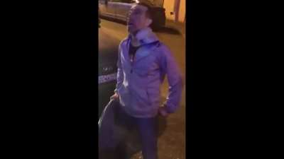 Drunk getting knocked down