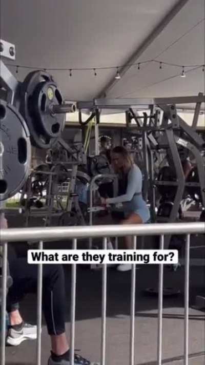 They are training for their interview