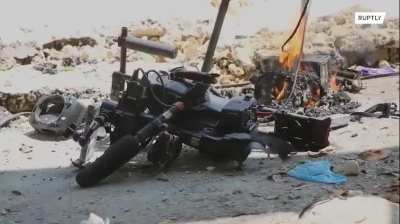 IDF sniper in Jenin, West Bank inside a military jeep targets media crew raining bullets on their camera, equipment destroying it. The journalists luckily escaped and fled as soon as the firing started but left their camera equipment