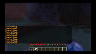 I was teleporting my friend around our minecraft world, and...