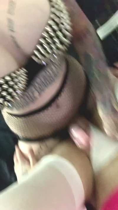 Fucking my boyfriend in his new cage 😍 I love making him feel like a dirty little whore 😈