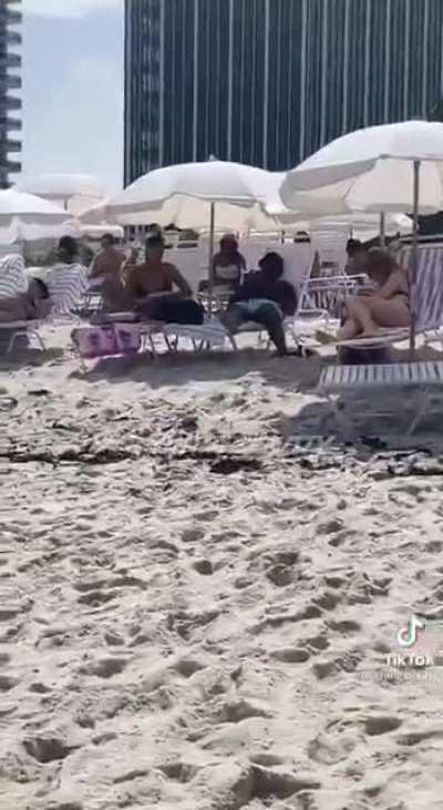 Brought sand to the beach