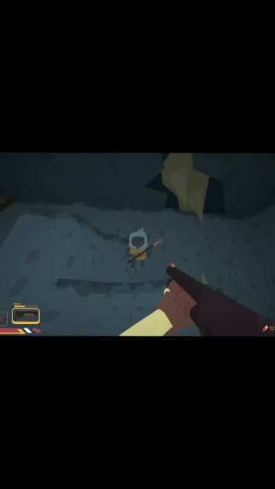 French hotdog and loneliness. We're making this FPS me and my friends. When we started working on this game, we established that a core design pillar is that "the enemies must die cool."