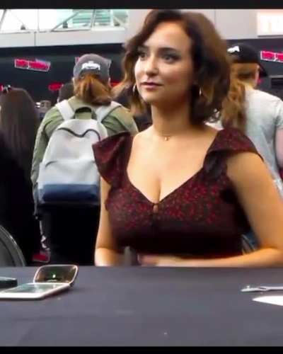 Milana Vayntrub @mintmilana (AT&amp;amp;T Commercial Girl, her big tits tho) Milana knows that her tits are big and sexy and she knows she&rsquo;s sexy, the way she moves, acts, and looks in this video, she loves to tease