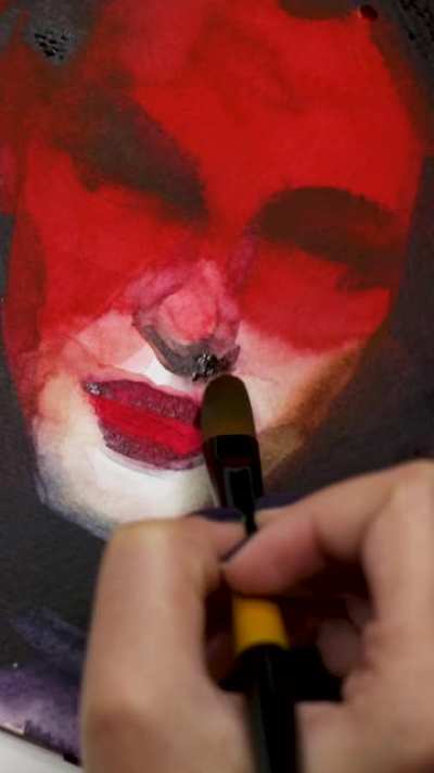 Watercolour portrait