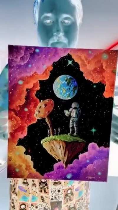 Very well made "negative" painting