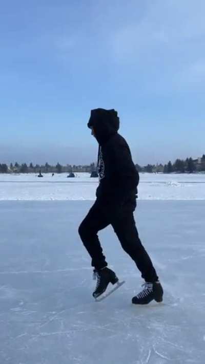 Moonwalking on ice
