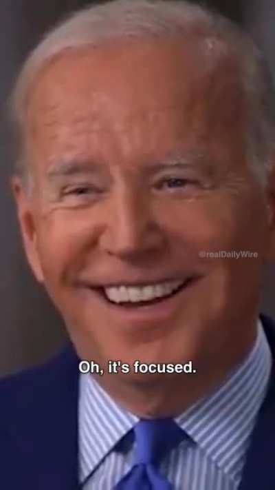 'Oh it's focused'