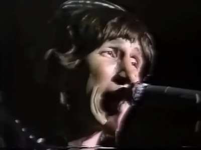 Roger Waters performing with Pink Floyd