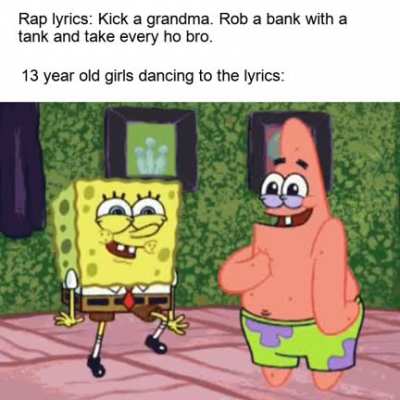 the lyrics aren’t even that good too