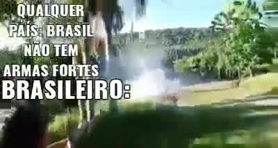 Isso e pra quem fala que o Brasil n tem suporte pra guerra