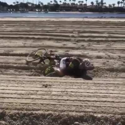 WCGW riding your bicycle in deep sand?
