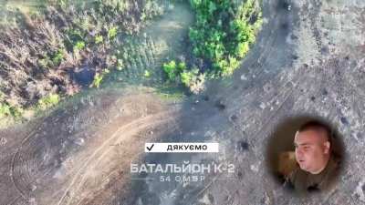 [Part 1 of 3] UA 54th Mechanized Brigade's "Battalion K-2" posted an uncensored Telegram version of their long form video showing the defeat of a chaotic Russian "meat wave" assault on the group's positions. [Story in comments + YouTube version link for a