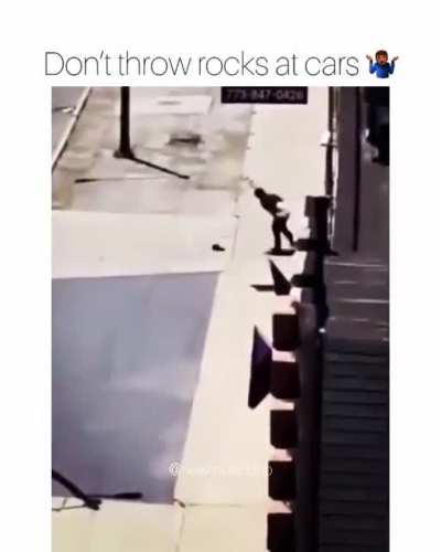 Don&rsquo;t throw rocks at cars