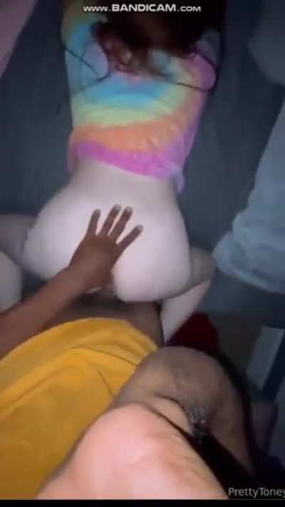 Redhead in love with Nigga, she's crazy to have her pussy stretched by a big dick.
