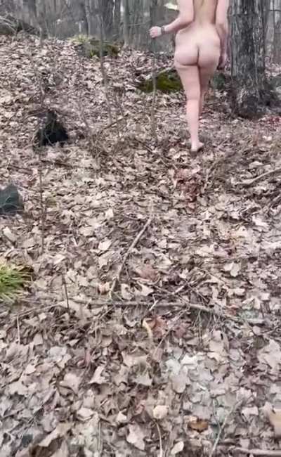 (f)dared to go for a hike at the park, I almost got caught by some people walking down the trail