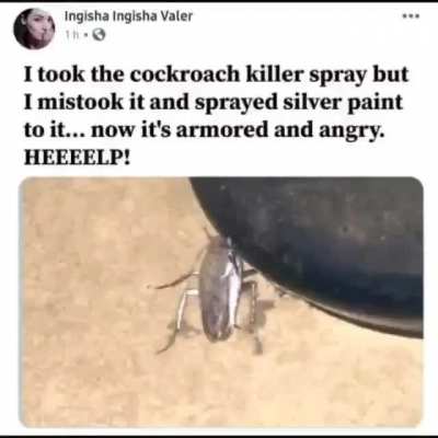 Careful hes armored