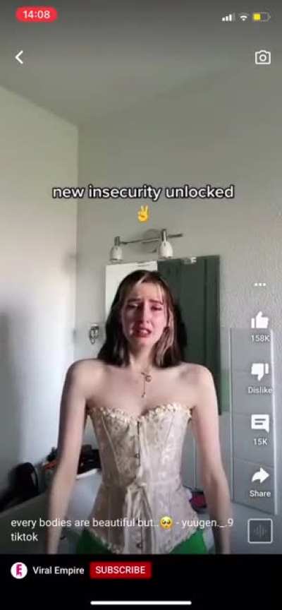 When you&rsquo;re crying and your first reaction is to pose in front of the camera and post it on tiktok