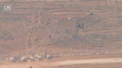 Footage of Hamas militants getting killed by air support