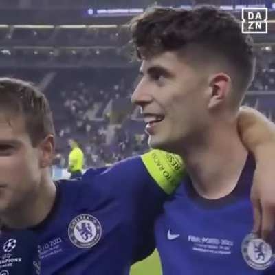From crashing Kai Havertz&rsquo;s interview to an inspiring speech. Cesar Azpilicueta is a true leader 👊